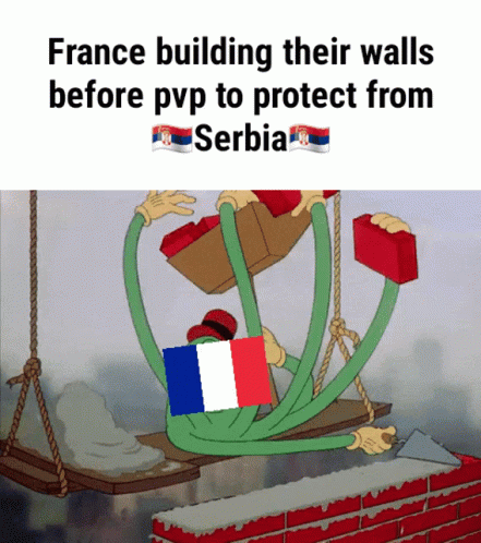 an animated po with the words france build their walls before pyp to protect from se