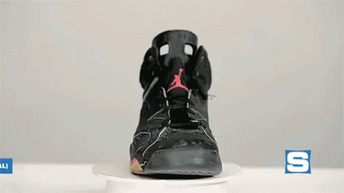 the upper part of a shoe showing the shoes number nine