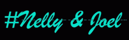the words'melly & peel'in neon yellow letters