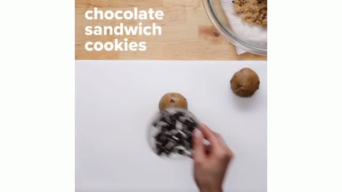 a poster shows a chocolate sandwich sandwich cookies