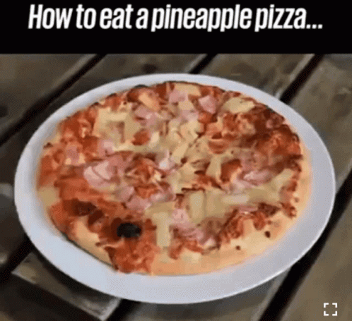 a plate with an item shaped like a pineapple pizza