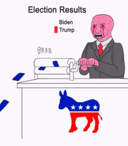 election results are the same if the donkey is voting