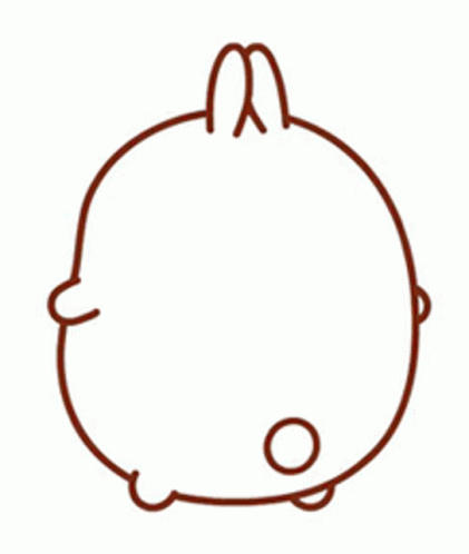 a line drawing of an animal with its nose missing