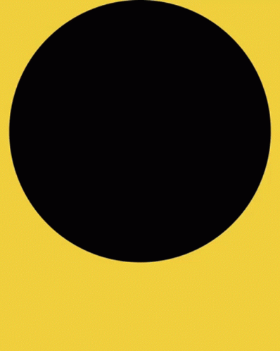a black circle on a blue background with no other image