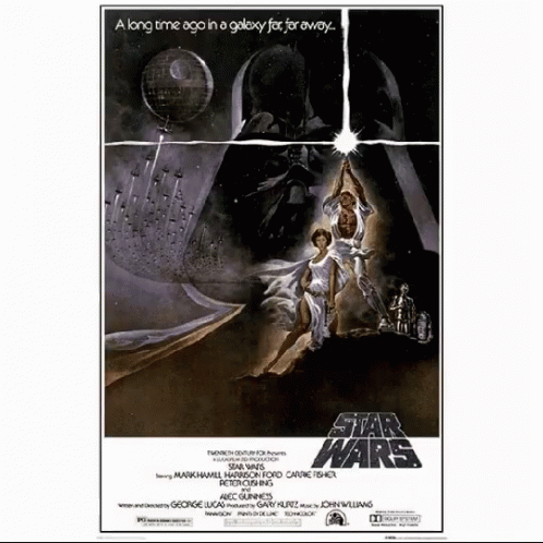 star wars poster from 1971 with the theme for darth vader and the force awake