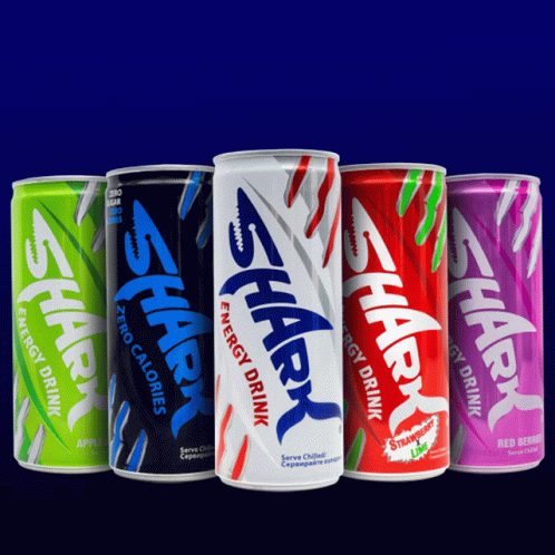 six different flavored sodas with the same drink