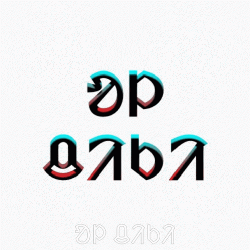 colorful lettering is displayed in an ornate style