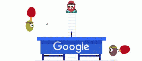 a graphic shows google's logo with two eyes on the side of a bench