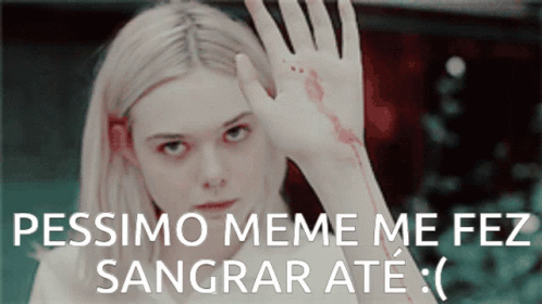 a young woman holding her hand up to the side with the words pesimo meme meez sanggra ate