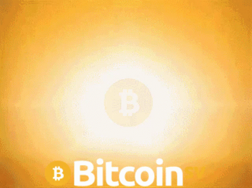 the bitcoin logo is in the middle of a blue background
