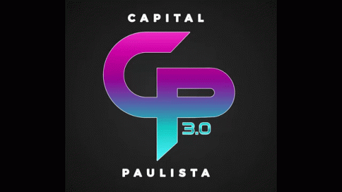 the capital 3d logo is on a dark background