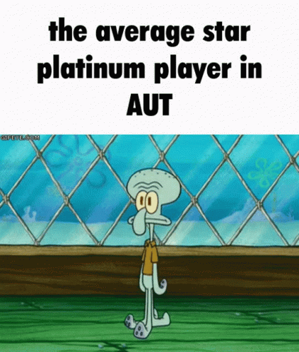 the cover for a game called the average star platform player in aut
