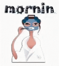 the back cover of morning news with an image of a person wearing white clothing