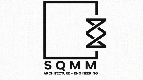 the sqm logo on the white background