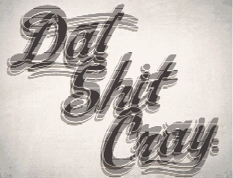the words daft city written with black and white ink on a white background