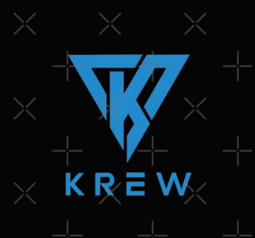 the krew logo is seen in this image