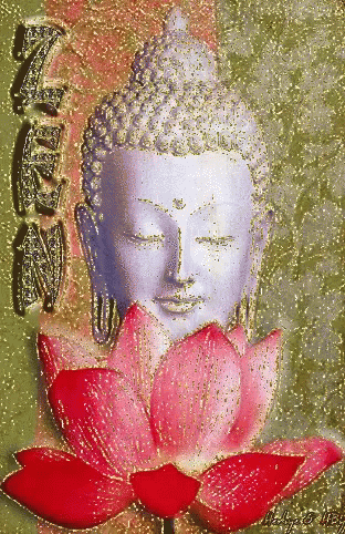 buddha face is covered in rain drops