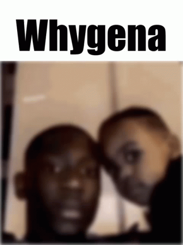 an advertit for whygena with black faces