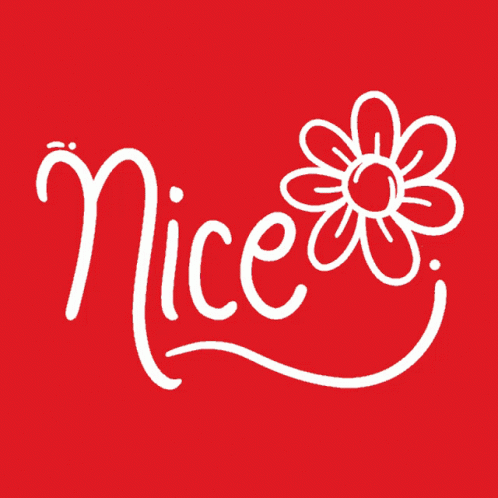 a logo with the words niece in white lettering on a blue background