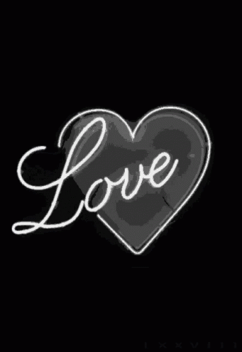 a black background with the words love in a heart