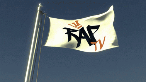 a flag with the word raid flying high