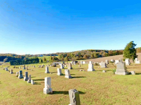 an image of a cemetery with a sky in the background