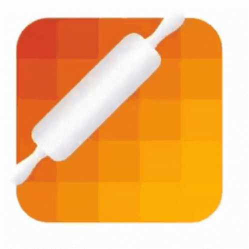 an image of a blue and white app icon with a white plastic object