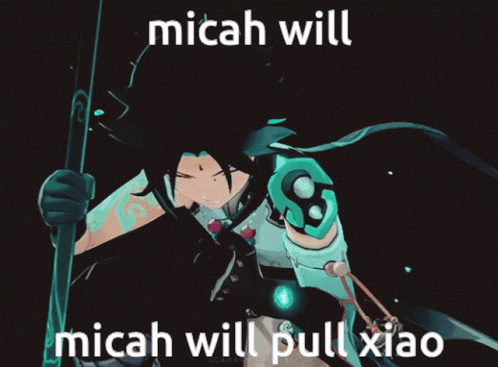 a character in front of an evil queen with the word mica will