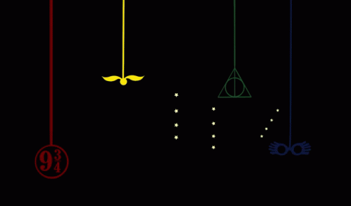 the pendulum and symbol are hanging in the dark