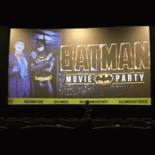 the batman movie party movie set is displayed