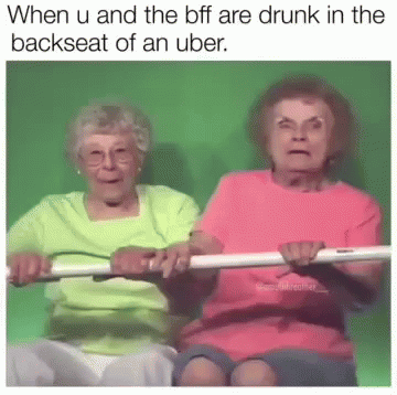 the older woman are sitting with a stick