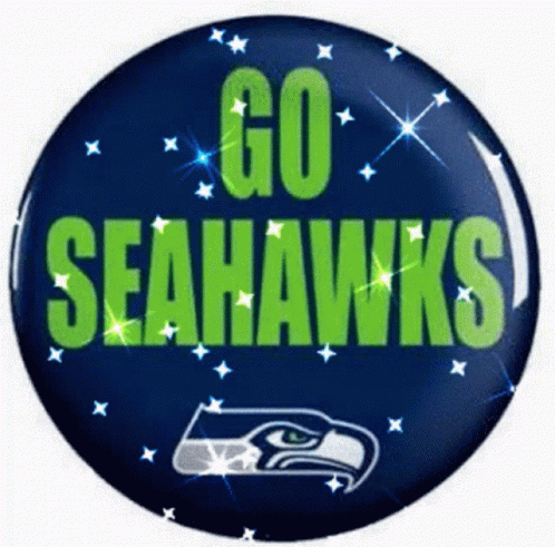 a on with the words go sea hawks on it