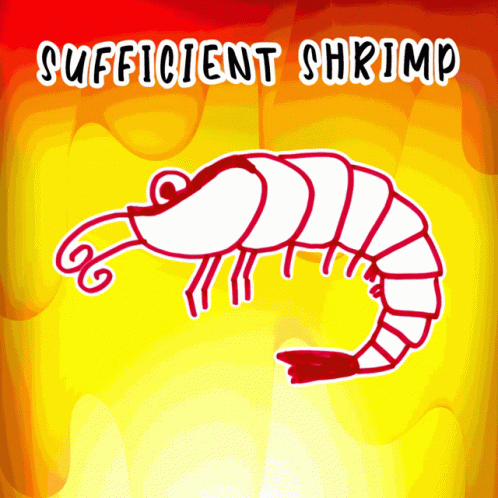 this is an image of a cartoon shrimp