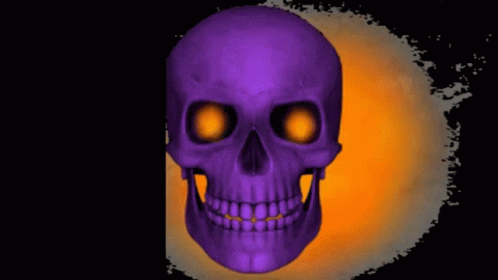 a po of a creepy skull on a dark background