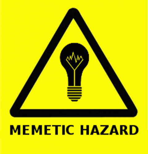 a triangular sign with a light bulb on it