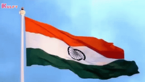 a flag with the india tri - blue star on it