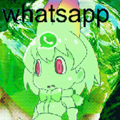a green pokemon character in front of a map with the caption whatsapp