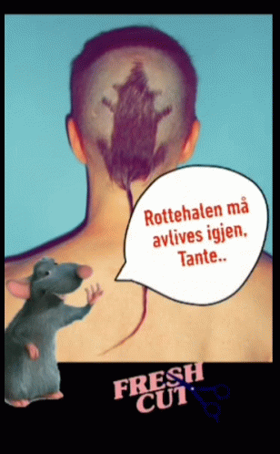 an animated picture with a rat and speech bubble