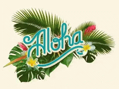 the logo of aloha, a hawaiian nd