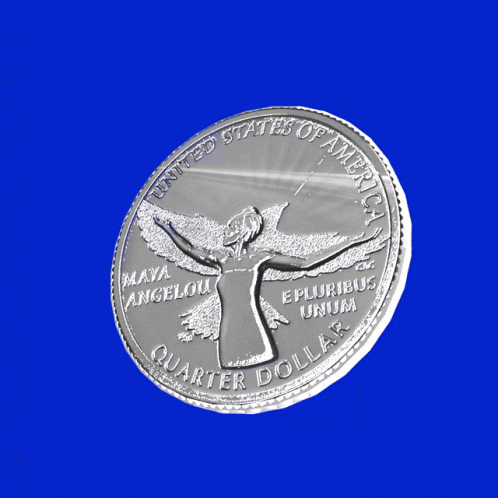 the back side of the us silver coin, featuring a bird