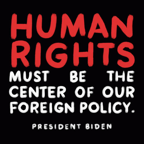 a message from president biden about human rights