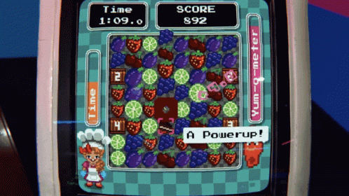 the electronic device displays the game's menu