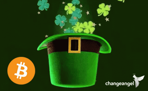 a green top hat with shamrocks, and stars