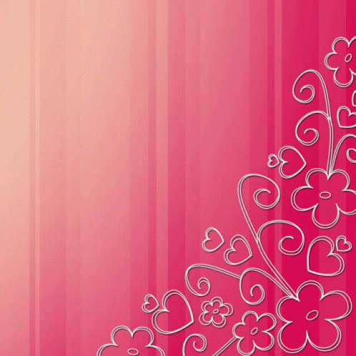 a purple wall with hearts and swirly vines