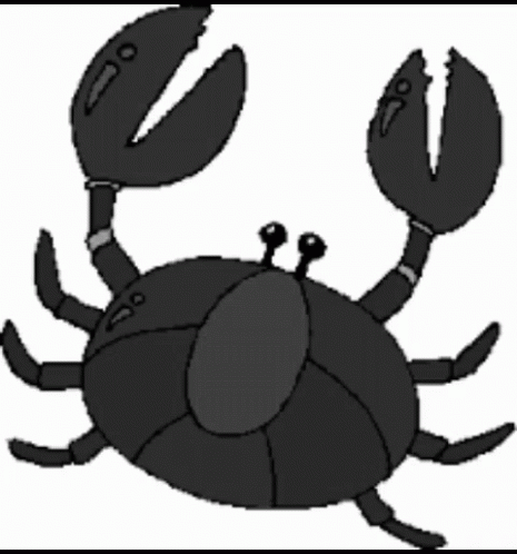 the black crab has two crabs on its back