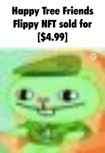 a black text saying happy tree friends fimpy ntt sold for $ 4 99