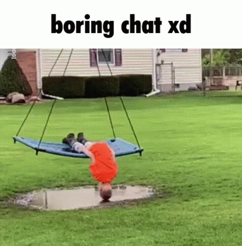 a person upside down on a porch swings on a piece of wood