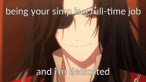 anime text that says being your smile is a full time job