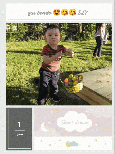 a website page showing a po of a little boy in shorts