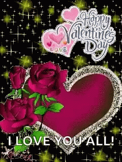 a computer graphic depicting a purple heart and roses